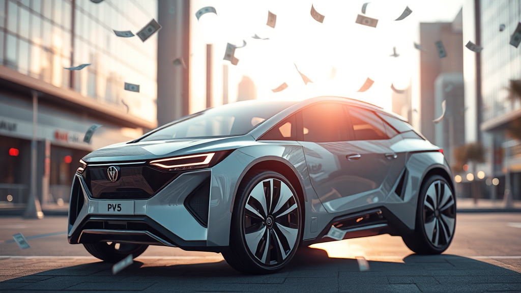 PV5 보조금 혜택: 얼마나 받을 수 있나? (realistic 스타일)