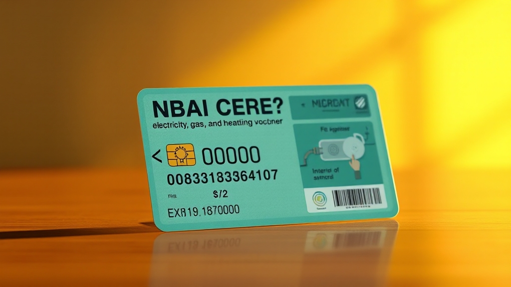 에너지바우처 사용 방법 및 유의사항 (realistic 스타일)