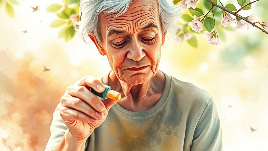 대상포진 후 신경통, 어떻게 관리해야 할까요? (watercolor 스타일)