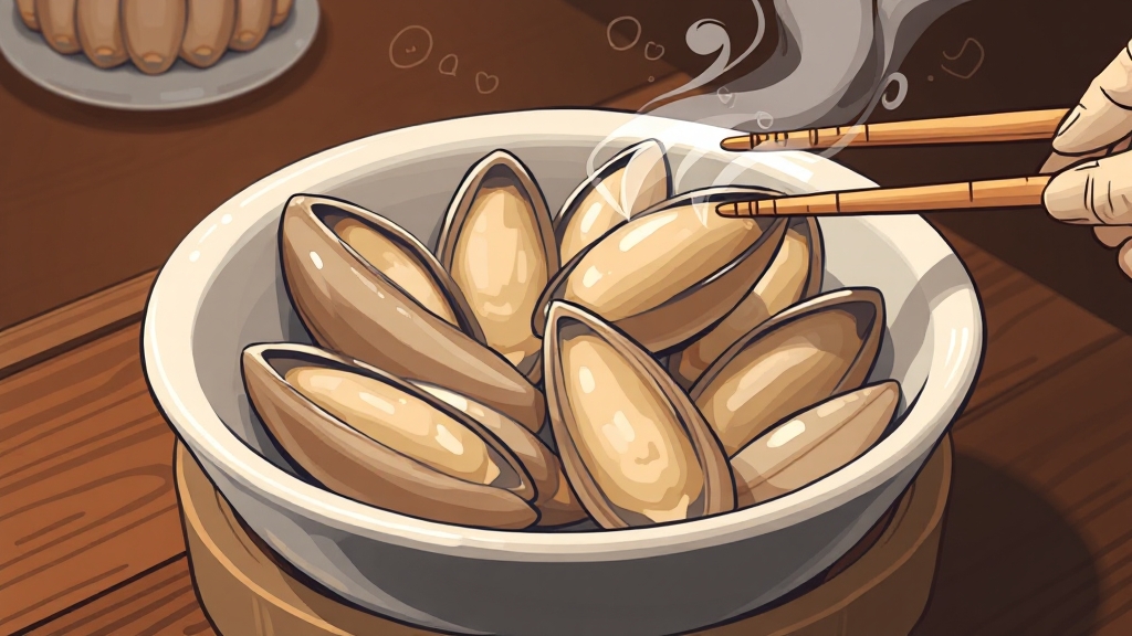 꼬막 삶는 법: 비법 공개 (illustration 스타일)