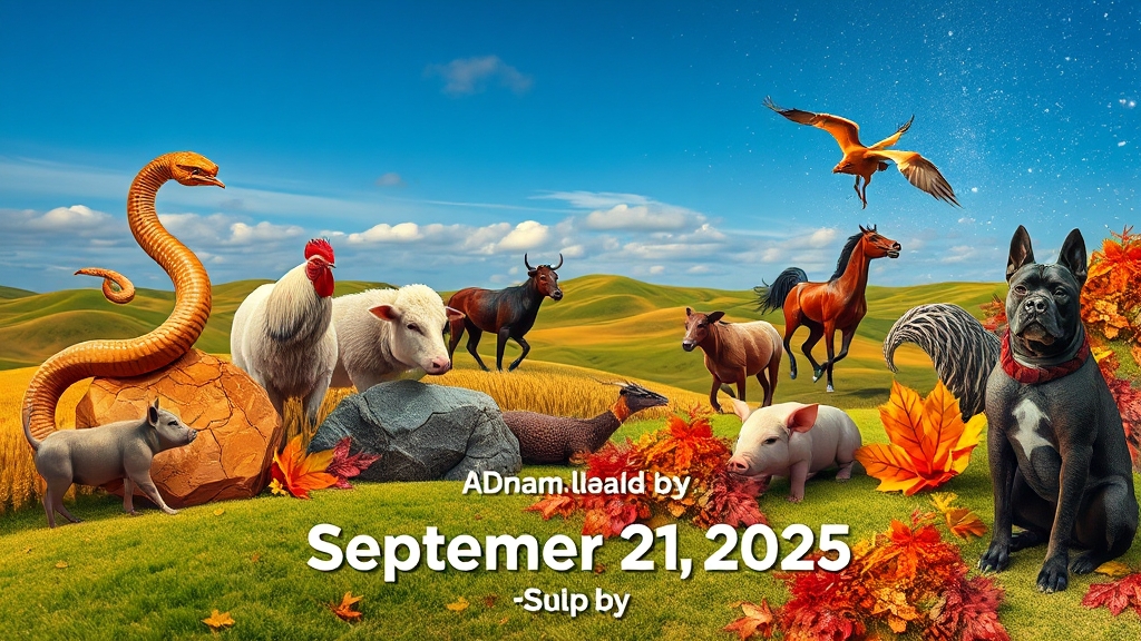 오늘의 띠별 운세: 긍정 기운 받기 (realistic 스타일)