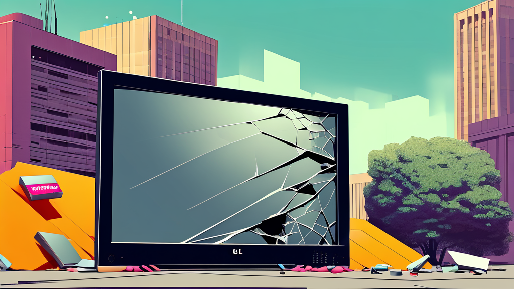 LG TV 화면 고장, 수리 비용은 얼마일까? (illustration 스타일)