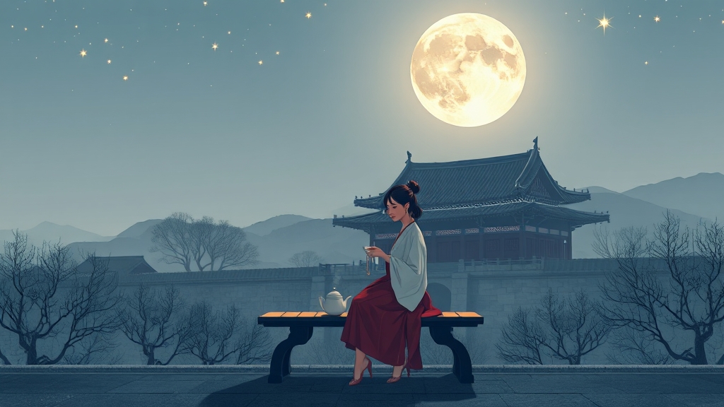 관람 코스와 주요 장소 (illustration 스타일)