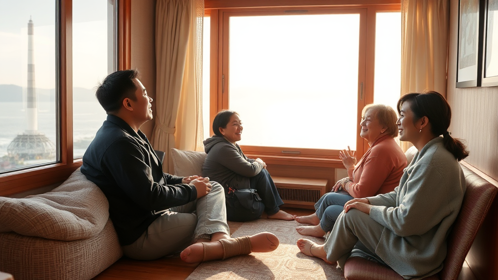 탑승 후기 및 여행 팁 (realistic 스타일)