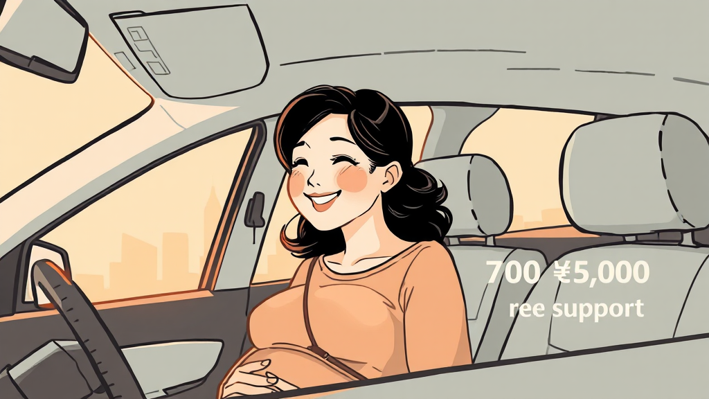 임산부 교통비 지원, 왜 필요할까요? (illustration 스타일)