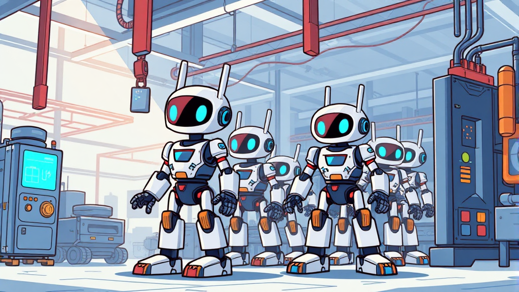 옵티머스 양산 계획 및 전망 (cartoon 스타일)