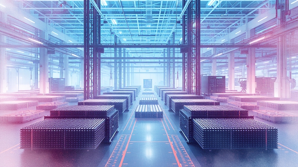 TSMC: 블랙웰 칩 생산의 핵심 (watercolor 스타일)