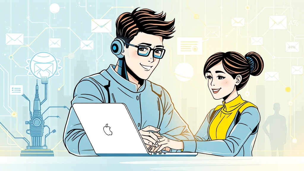 마케팅 효율 극대화 전략 (illustration 스타일)