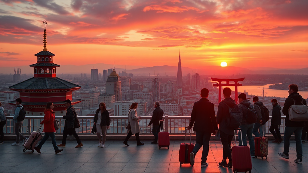 외교 갈등, 여행도 바꾼다 (realistic 스타일)