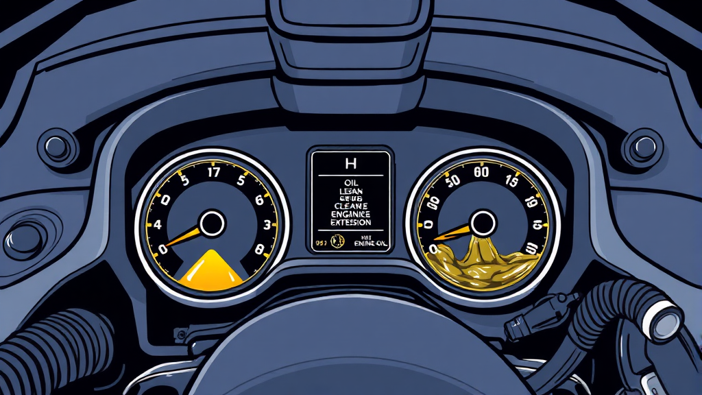 엔진오일 점검 및 관리법 (illustration 스타일)