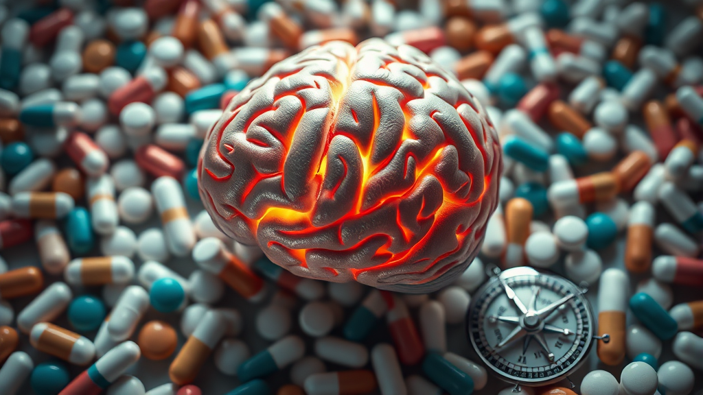 수면제와 인지 기능: 진실은? (realistic 스타일)