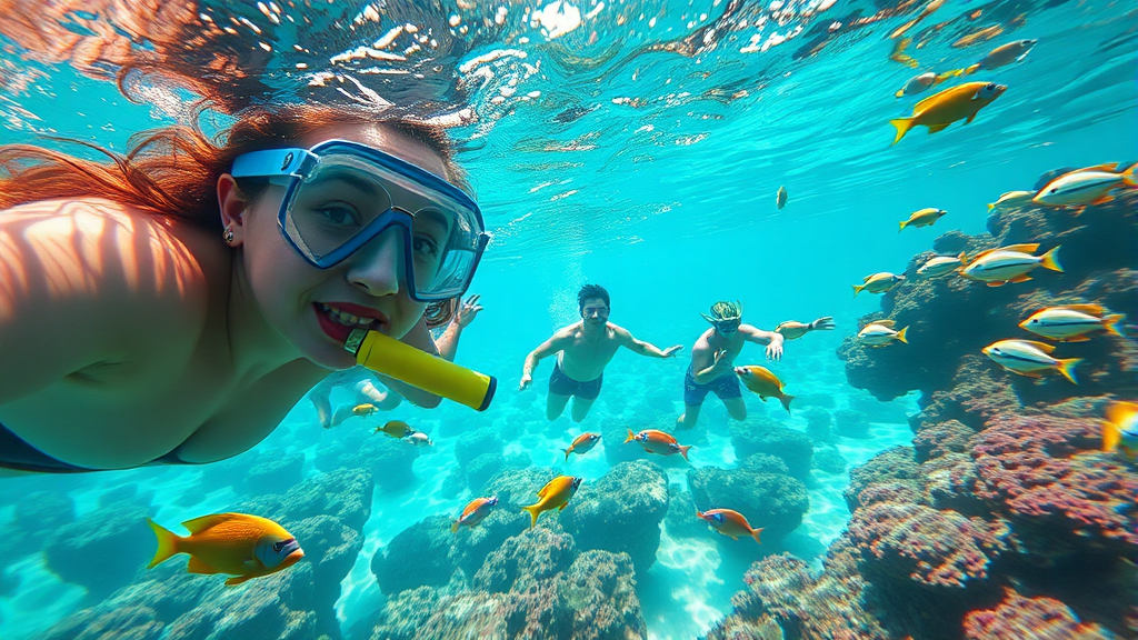 마나도 여행 최적기: 날씨와 액티비티 (realistic 스타일)