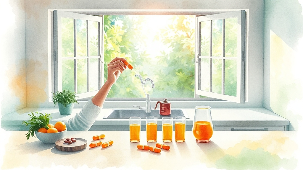 섭취 방법과 주의사항 (watercolor 스타일)