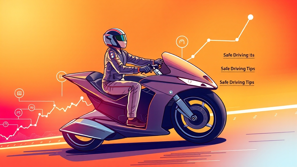 운전자 위험도와 보험료 관계 (illustration 스타일)