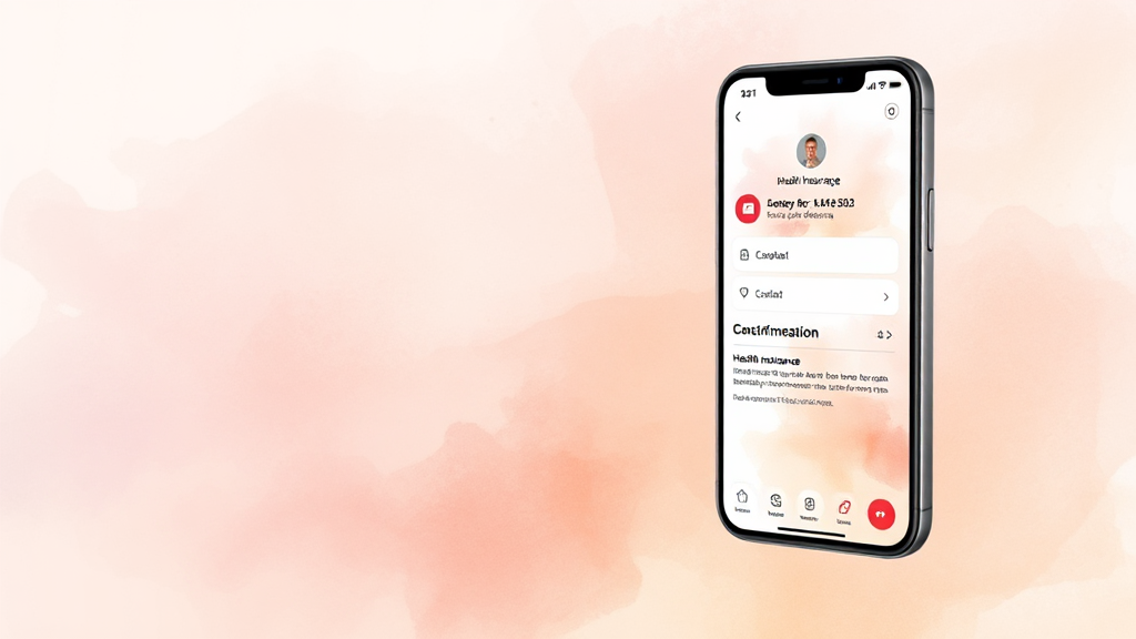 모바일 앱 발급 방법 (watercolor 스타일)