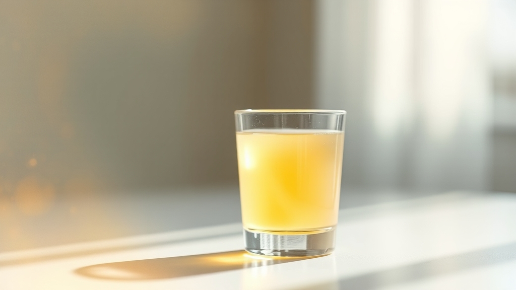 정상적인 소변 색깔 (watercolor 스타일)