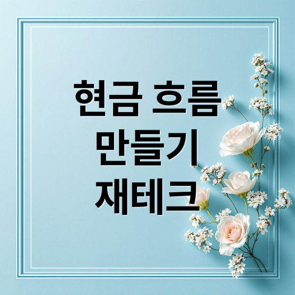 현금 흐름
만들기
재테크 (현금 흐름 만들기)