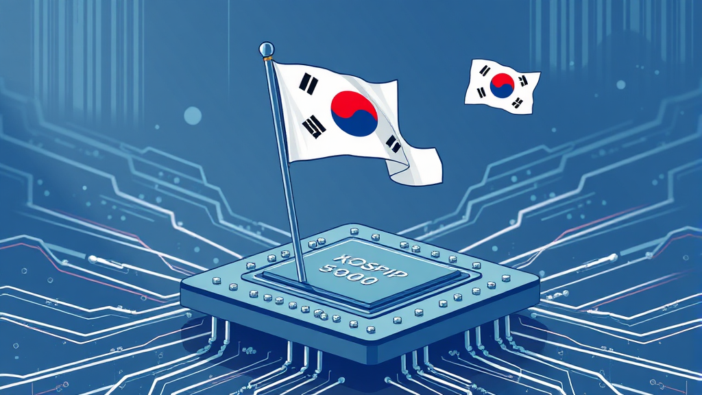 코스피 5000 의미와 배경 (illustration 스타일)