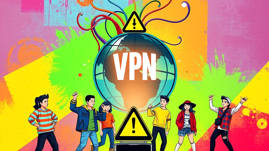 VPN & 지역 설정 변경으로 프리미엄 혜택 (illustration 스타일)