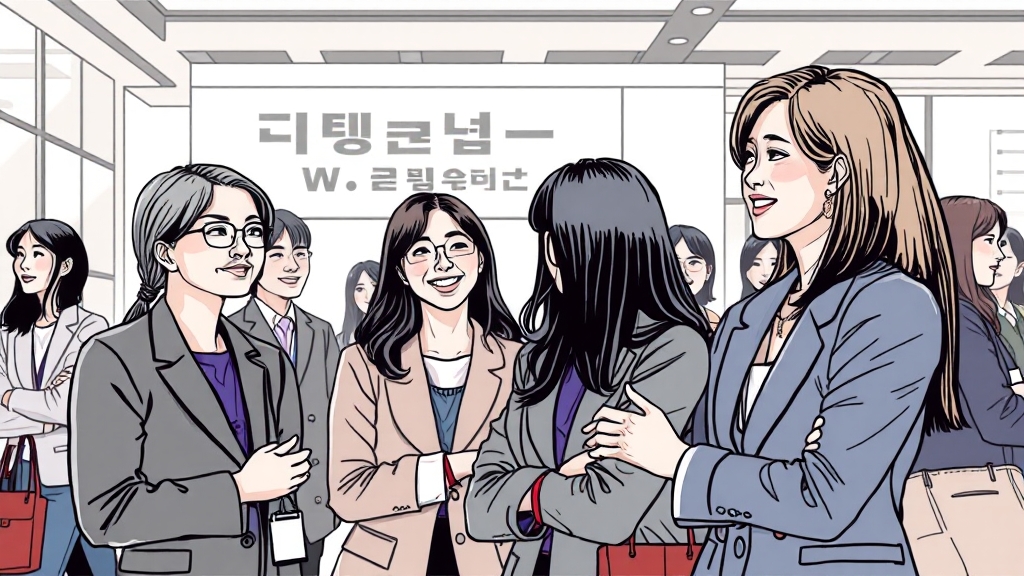 면접 기업, 미리 알아보기 (illustration 스타일)