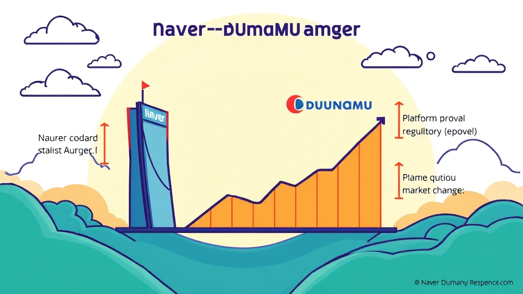 합병, 앞으로 해결해야 할 과제는? (cartoon 스타일)