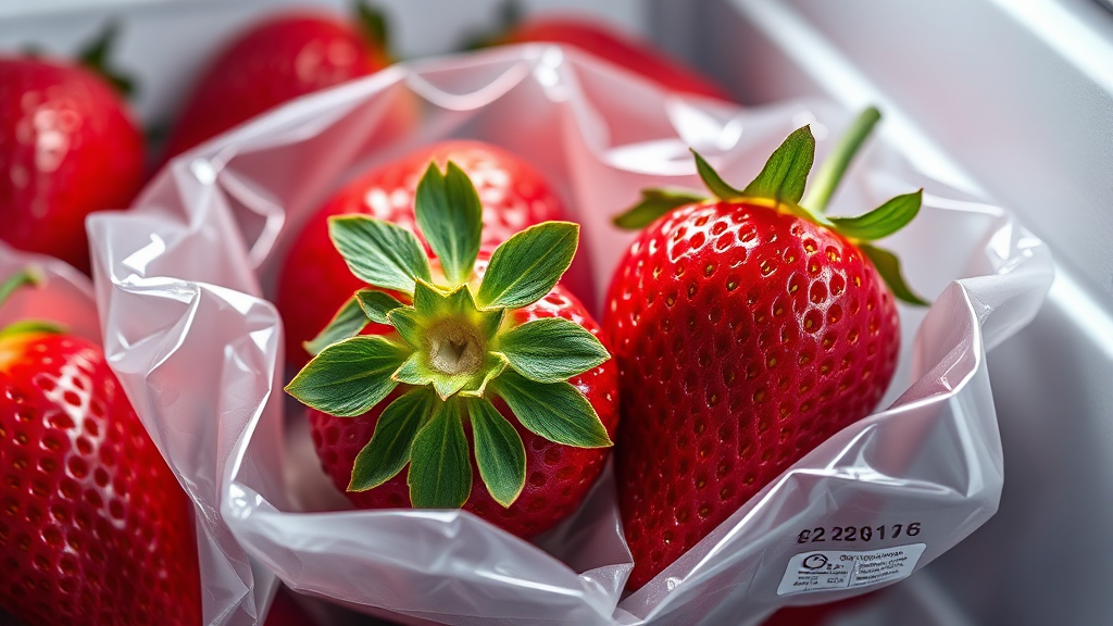 딸기시루, 이렇게 보관하세요! (realistic 스타일)