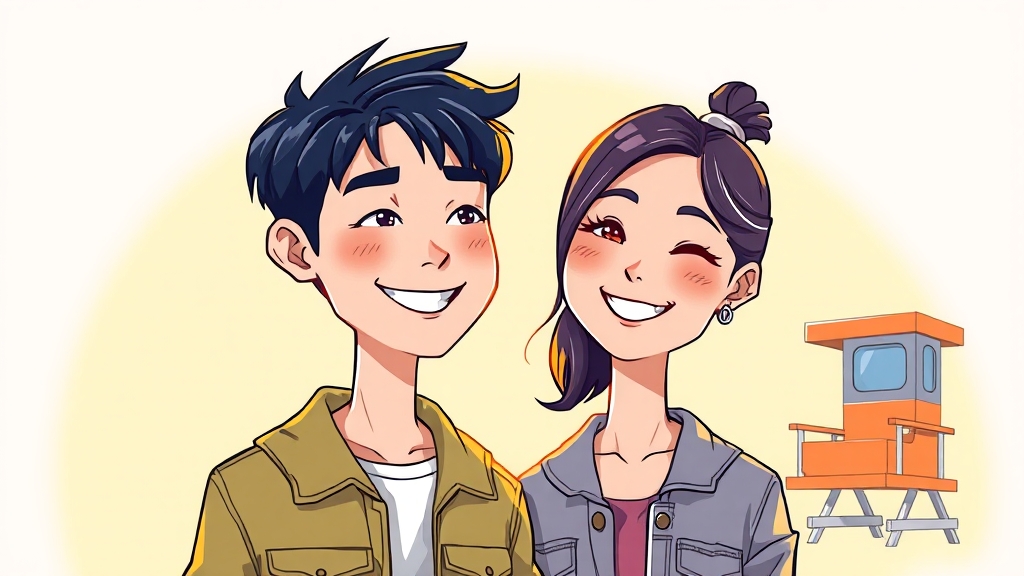 이광수와 8년째 열애 중 (cartoon 스타일)