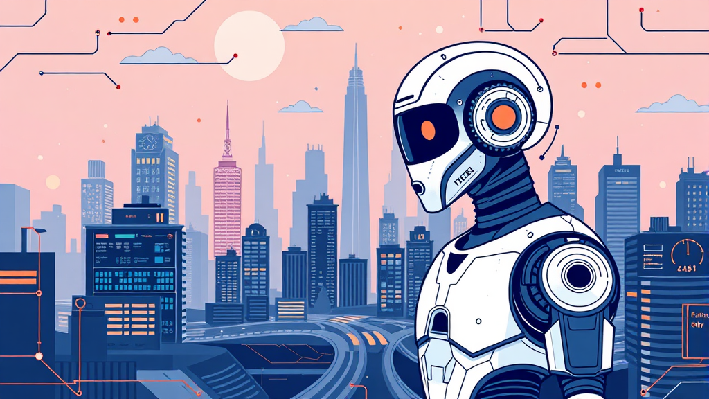 AI 기술, 미래를 바꾼다 (illustration 스타일)