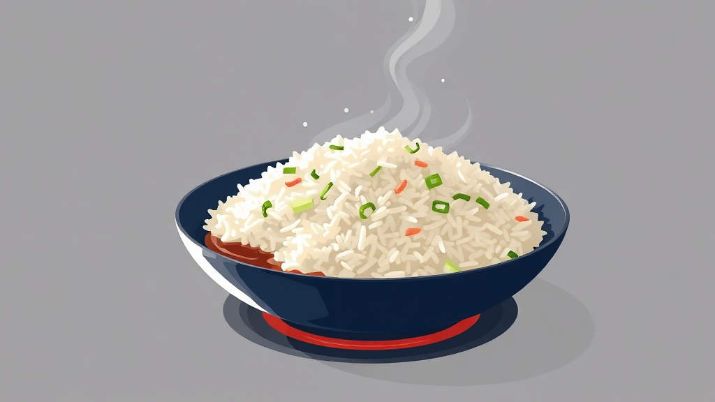 볶음밥 간 맞추기 (illustration 스타일)