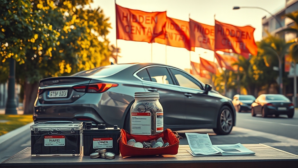 월 렌트료 외 숨겨진 비용 찾기 (realistic 스타일)