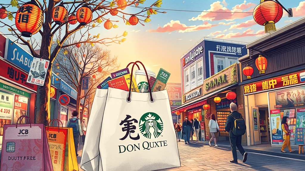 면세점 & 쇼핑 할인 비교 (illustration 스타일)