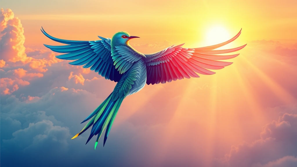 새 꿈이 전하는 메시지 (illustration 스타일)