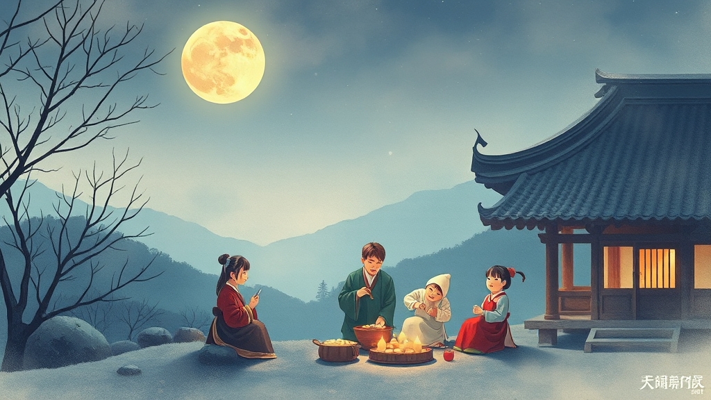 추석 인사말 이미지 활용법 (watercolor 스타일)