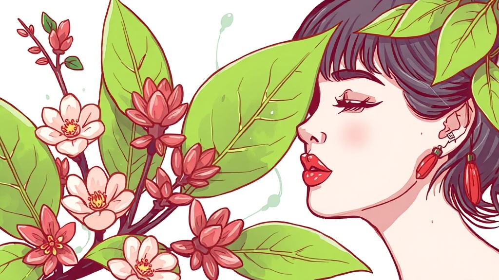 삼백초추출물의 주요 효능 (illustration 스타일)