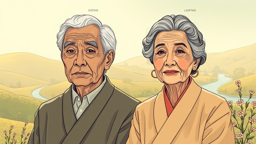 노령연금이란? (illustration 스타일)