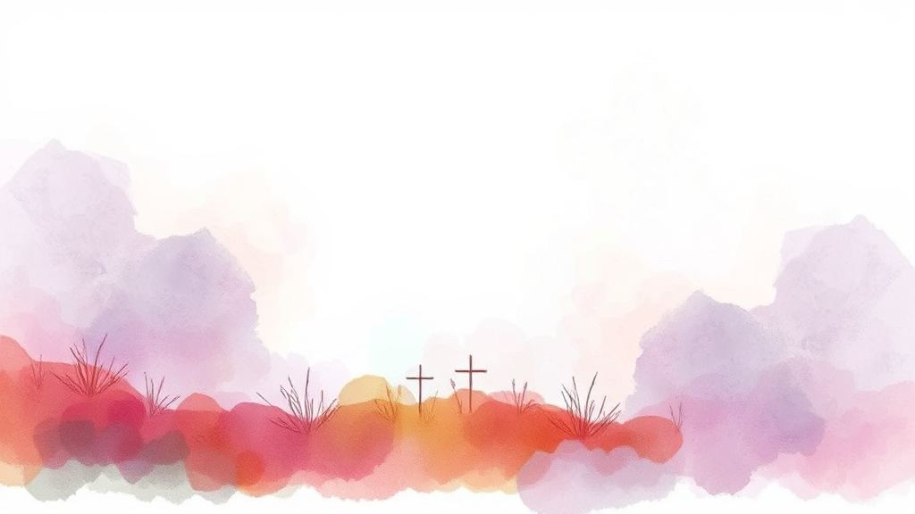 사순절의 깊은 뜻과 종교적 의미 (watercolor 스타일)