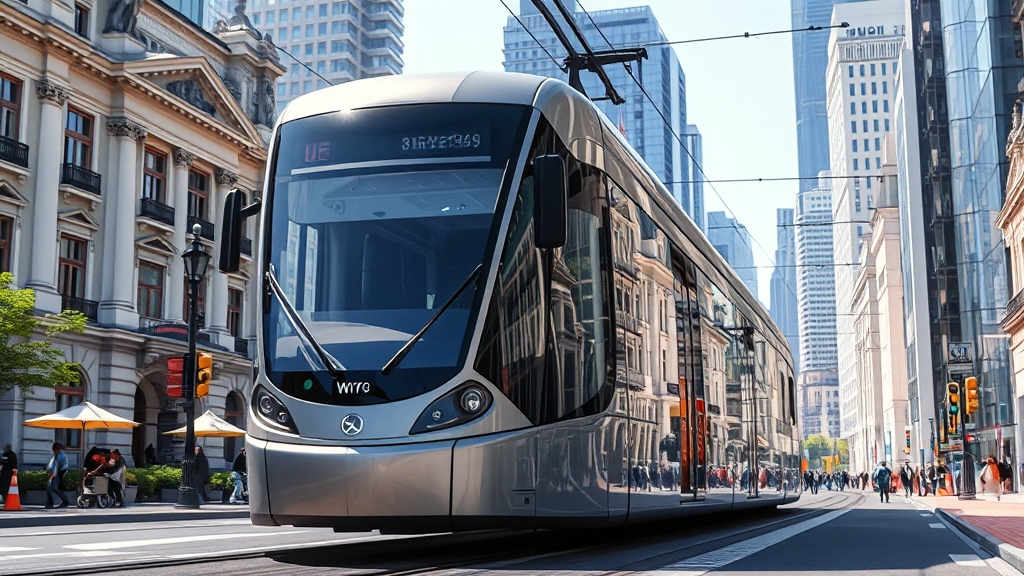 위례 트램 핵심 기술 및 시스템 (realistic 스타일)