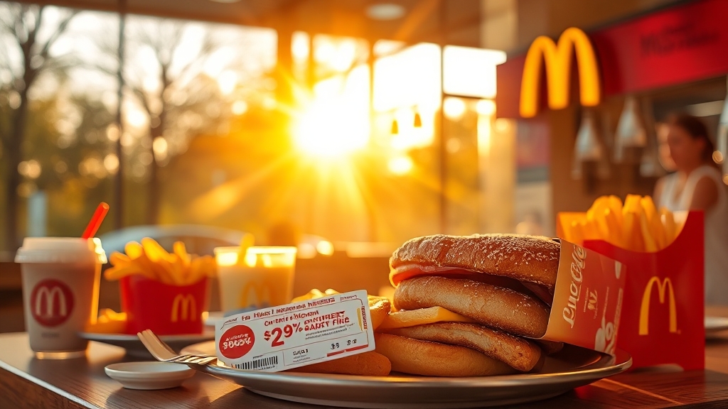 맥모닝 할인 정보 총정리 (realistic 스타일)