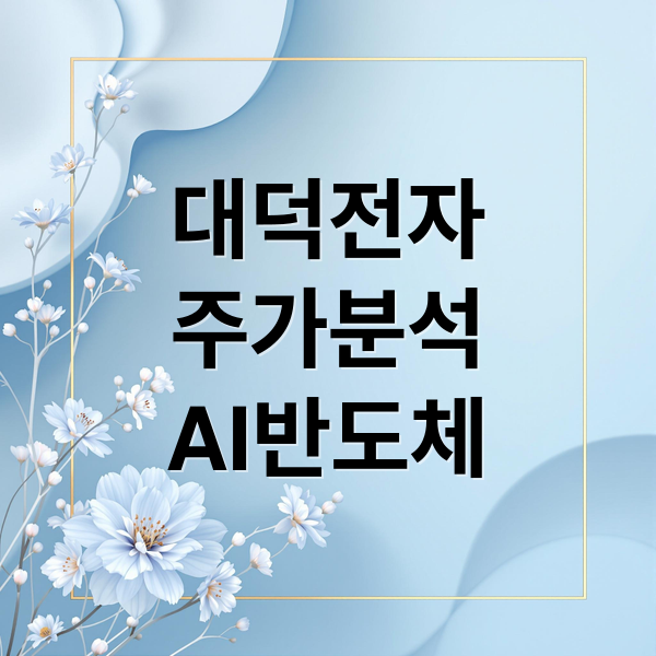 대덕전자
주가분석
AI반도체 (대덕전자 주가 전망)