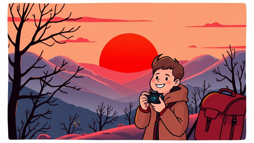 해돋이 준비물 체크리스트 (cartoon 스타일)