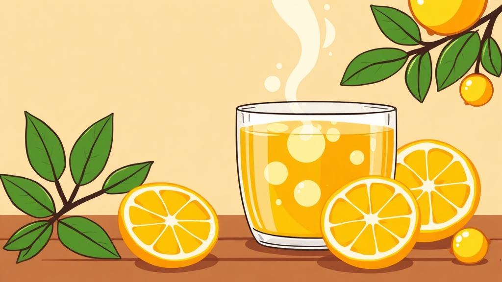 댕유자청, 다채로운 활용법 (cartoon 스타일)