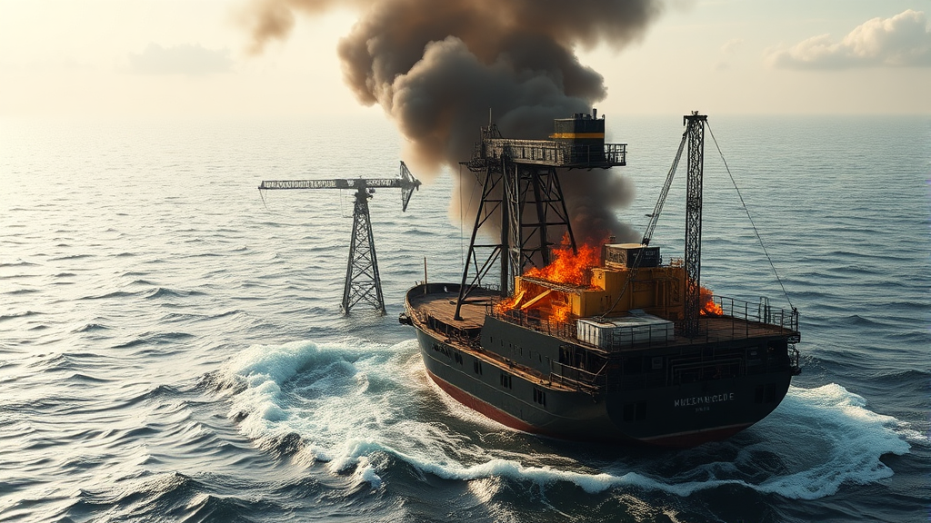 유가 급등의 배경: 중동 전쟁과 에너지 시장의 변동성 (realistic 스타일)