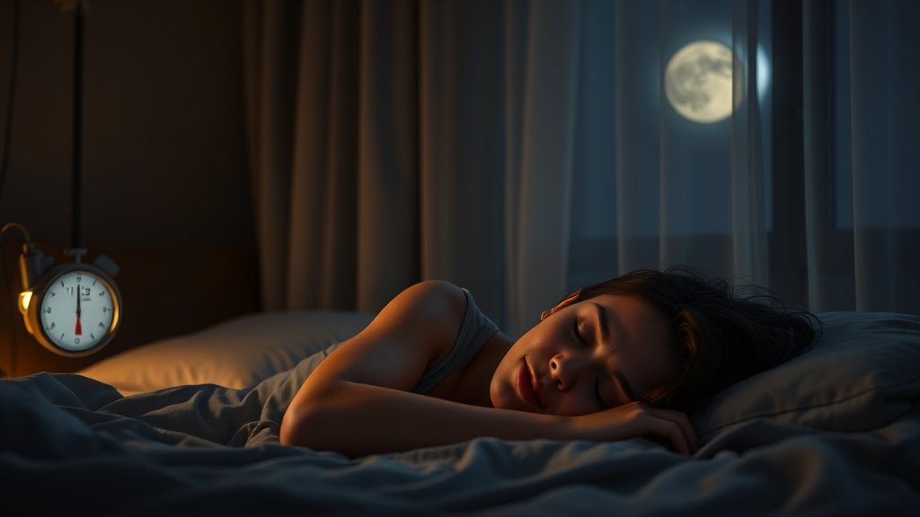 쾌적한 수면 환경 조성 (realistic 스타일)