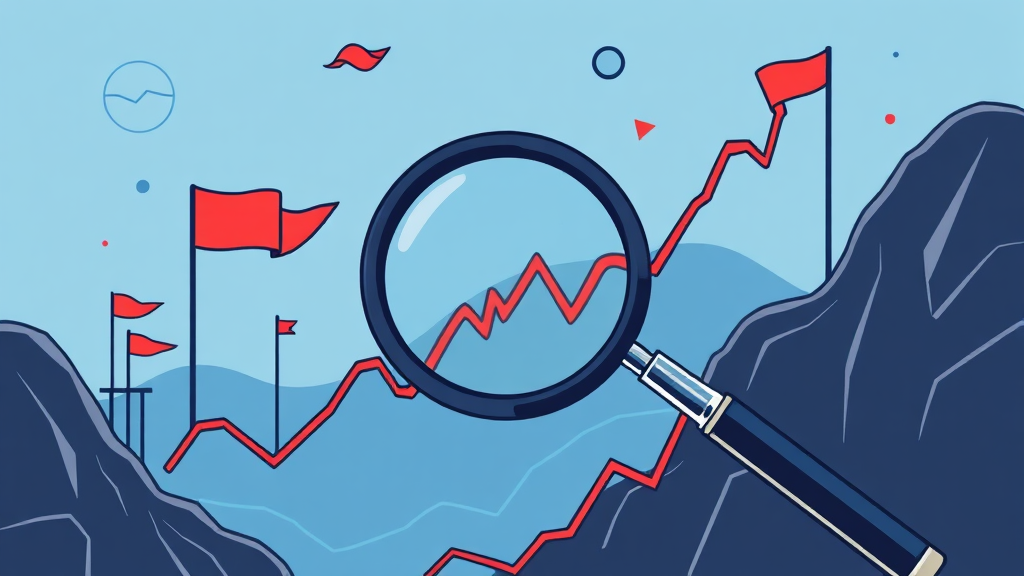 스테이블 코인 관련주 투자 시 유의사항 (illustration 스타일)