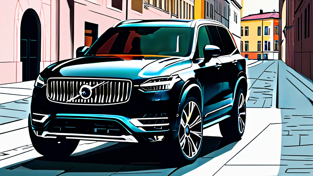XC90 디자인: 익스테리어와 인테리어의 조화 (illustration 스타일)