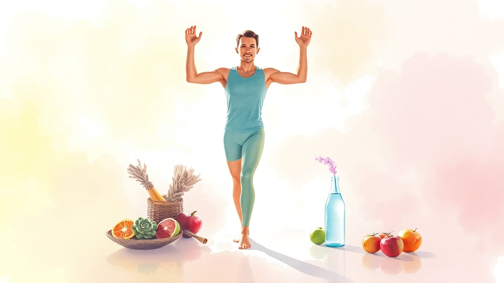 무릎 통증, 일상 속 관리법 (watercolor 스타일)