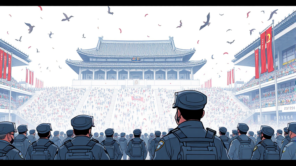 안전 관리 대책 및 예상 관객 규모 (illustration 스타일)