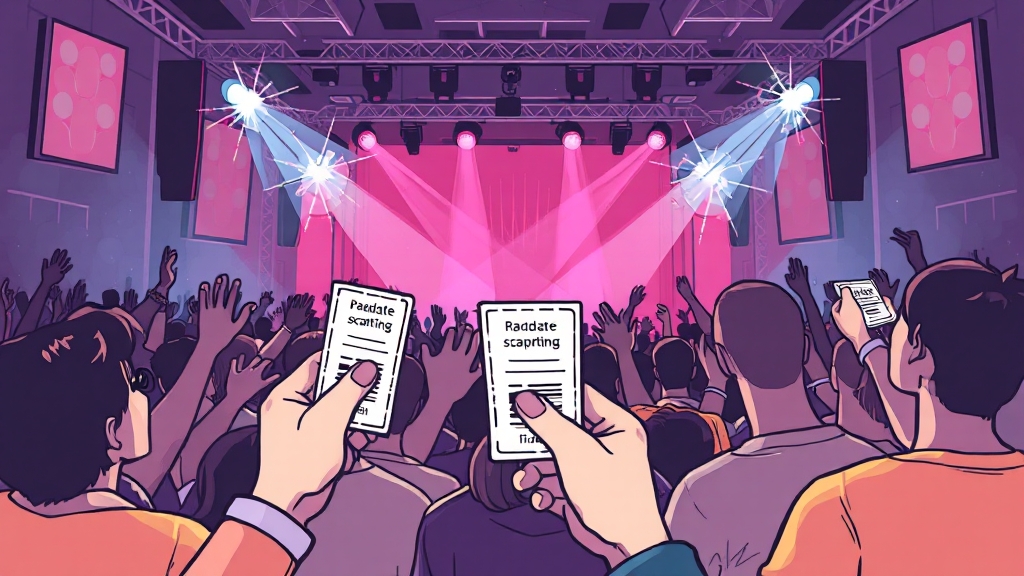 콘서트 관람 시 유의사항 (illustration 스타일)
