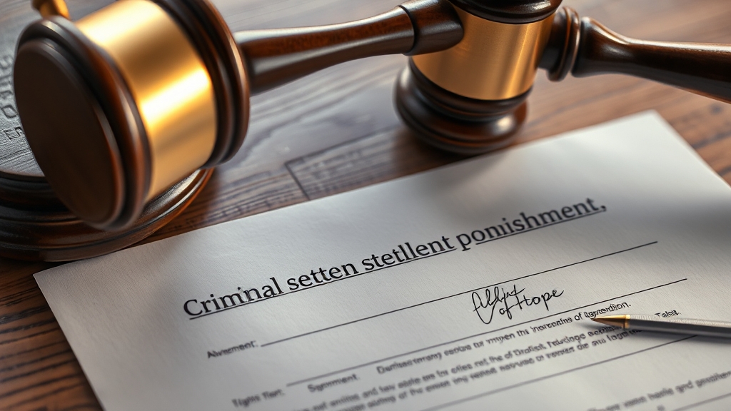 형사합의서, 필수 항목은 무엇일까요? (realistic 스타일)