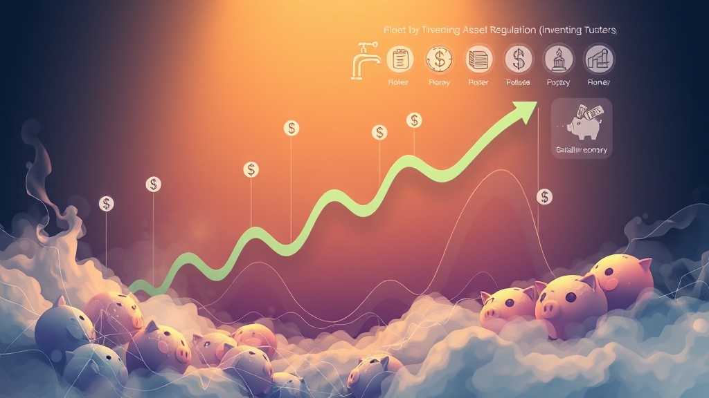 투자 시 유의사항 및 시장 전망 (illustration 스타일)
